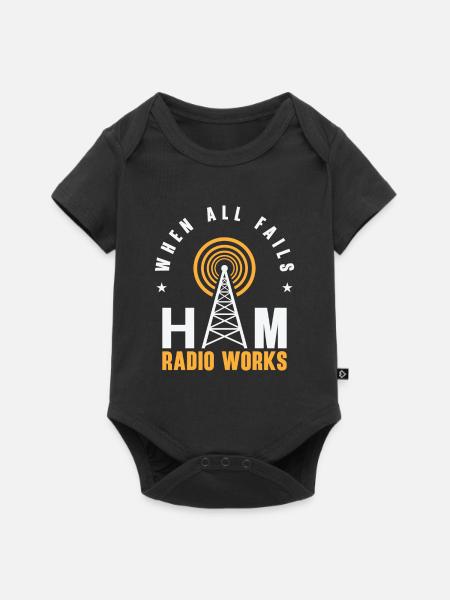 Funk Amateur Funker Funken Radio Hobby Geschenk - Baby Premium Kurzarmbody - Schwarz
