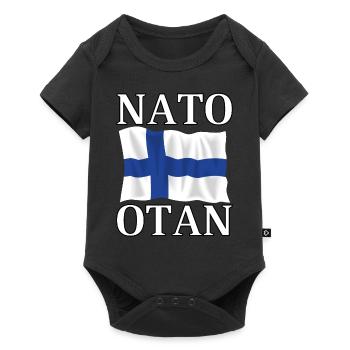 L’OTAN et le drapeau de la Finlande - Body à manches courtes Premium Bébé - noir - Devant