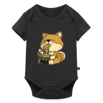 Ramen Chien Asiatique Japon Chien Shiba inu - Body à manches courtes Premium Bébé - noir - Devant
