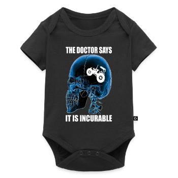 Farmer Farmer's Wife Tractor Stable Farm Farmer - Baby Premium short-sleeve bodysuit - black - Front