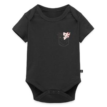 Axolotl en poche axolotls sucrés en poche poitrine - Body à manches courtes Premium Bébé - noir - Devant