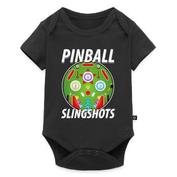 Pinball pinball machine - Baby Premium short-sleeve bodysuit - black - Front