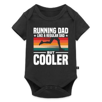 Running Dad Like A Regular Dad But Cooler - Baby Premium Kurzarmbody - Schwarz - Vorne