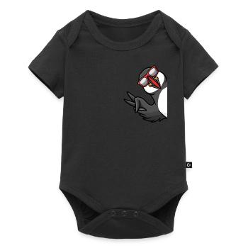 Amateurs d’oiseaux macareux moines - Body à manches courtes Premium Bébé - noir - Devant