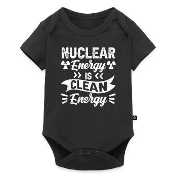 Kernenergie Ist Saubere Energie Kernkraft - Baby Premium Kurzarmbody - Schwarz - Vorne