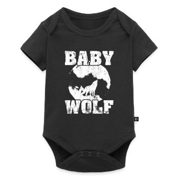 Howling Baby Wolf Moon - Baby Premium short-sleeve bodysuit - black - Front