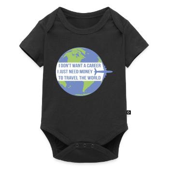 Travel Traveller Traveller Holiday Holidaymakers Travel - Baby Premium short-sleeve bodysuit - black - Front