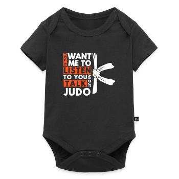 Judo Judoka Judo Fighter Martial Arts Gift - Baby Premium short-sleeve bodysuit - black - Front