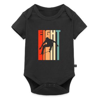 Skateboard 8th birthday - Baby Premium short-sleeve bodysuit - black - Front