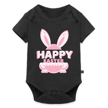 Joyeuses Pâques - Body à manches courtes Premium Bébé - noir - Devant