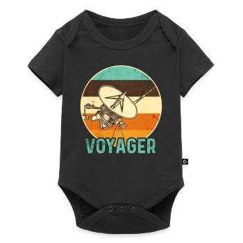Sonde spatiale Voyager - Body à manches courtes Premium Bébé - noir - Devant