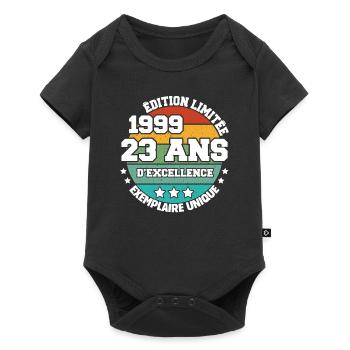 1999 23 Ans Edition Limitée 23 Ans D'excellence - Body à manches courtes Premium Bébé - noir - Devant