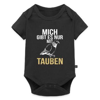 Tauben Mich Gibt Es Nur Mit Brieftauben Taube - Baby Premium Kurzarmbody - Schwarz - Vorne