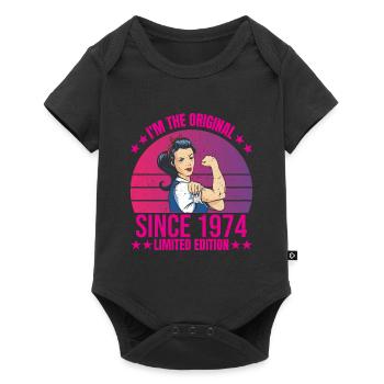 Ich Bin Das Original Seit 1974 Limited Edition - Baby Premium Kurzarmbody - Schwarz - Vorne