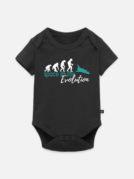 Space Shuttle Evolution - Baby Premium Kurzarmbody - Schwarz