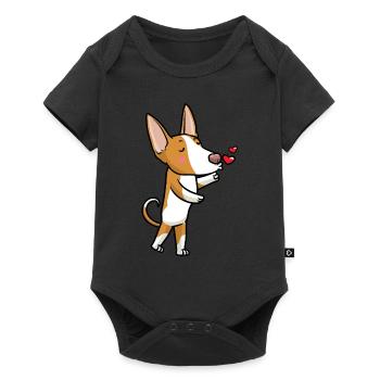 Podenco Ibicenco Chien - Body à manches courtes Premium Bébé - noir - Devant
