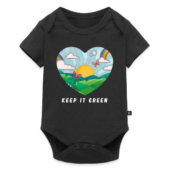 Earth Day Retten Sie Jeden Tag Den Planeten - Baby Premium Kurzarmbody - Schwarz - Vorne