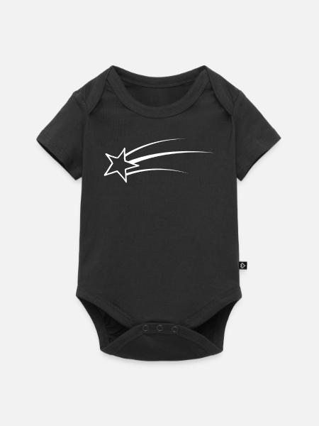 Sternschnuppe - Baby Premium Kurzarmbody - Schwarz