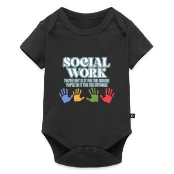 Social Work Definition Proud - Baby Premium short-sleeve bodysuit - black - Front