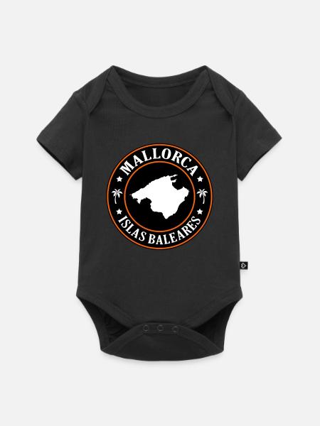 Mallorca - Baby Premium Kurzarmbody - Schwarz