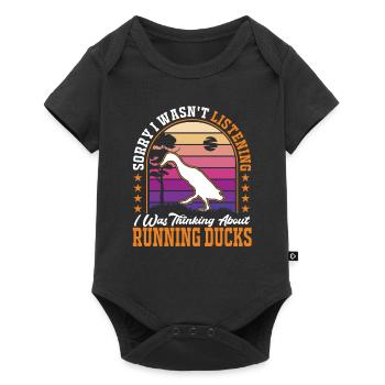 Je pensais à Running Ducks Laufente - Body à manches courtes Premium Bébé - noir - Devant