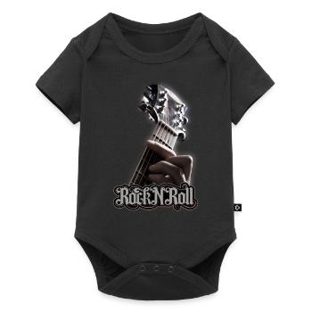 Gitarre Musiker Geschenkidee Gitarristen - Baby Premium Kurzarmbody - Schwarz - Vorne