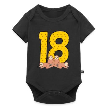 18th birthday - Baby Premium short-sleeve bodysuit - black - Front