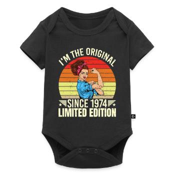 Ich Bin Das Original Seit 1974 Limited Edition - Baby Premium Kurzarmbody - Schwarz - Vorne