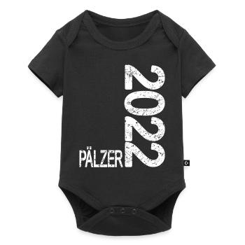 Pälzer 2022 geboren - Pfälzer Babies - Baby Premium Kurzarmbody - Schwarz - Vorne