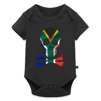 Drapeau de l’Afrique du Sud - Body à manches courtes Premium Bébé - noir - Devant