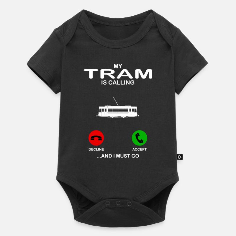 tram - Baby Premium short-sleeve bodysuit - black