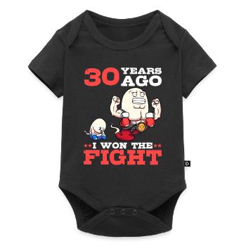 30 years ago I won the fight 30th birthday - Baby Premium short-sleeve bodysuit - black - Front