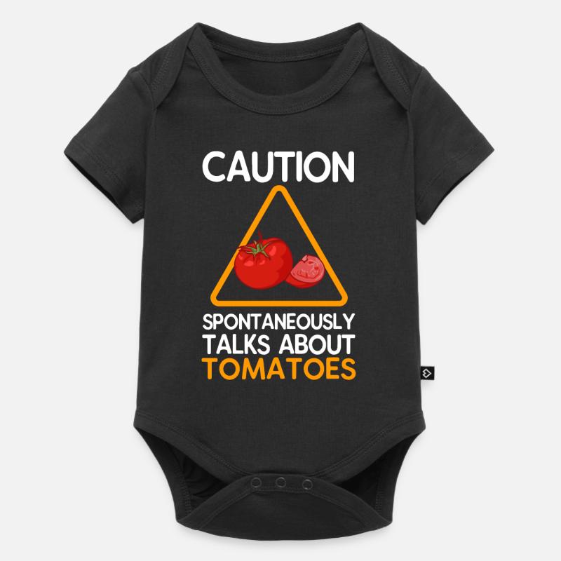 Gemüsegarten Tomate Geschenk - Baby Premium Kurzarmbody - Schwarz