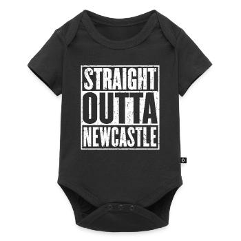 Straight Outta Newcastle Vintage - Body à manches courtes Premium Bébé - noir - Devant