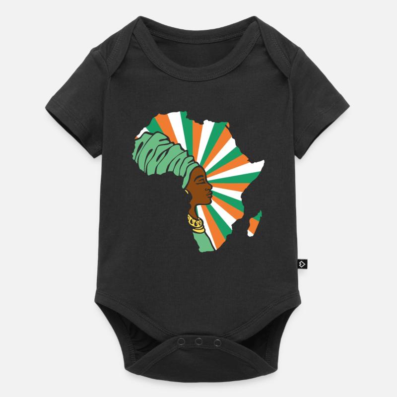 Côte d’Ivoire Drapeau côte d’Ivoire Drapeau Afrique - Body à manches courtes Premium Bébé - noir
