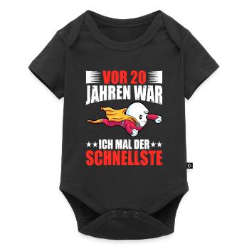 20 Jahre war ich der schnellste 20. - Baby Premium Kurzarmbody - Schwarz - Vorne