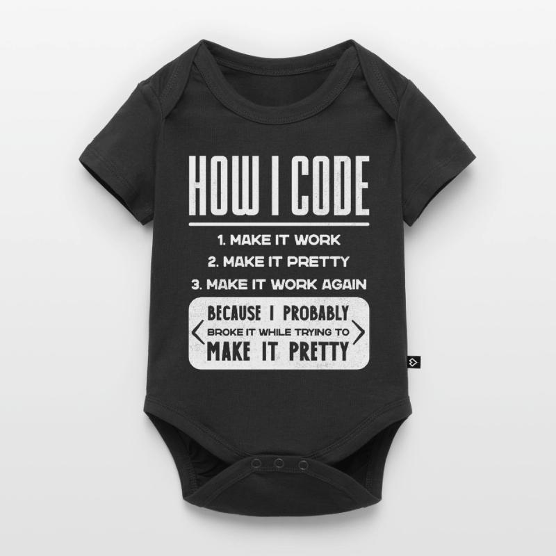 Programmeur, Code, Nerd, Programmation Body à manches courtes Premium Bébé