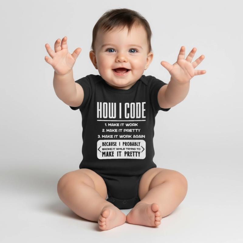 Programmierer, Code, Nerd, Programmierung Baby Premium Kurzarmbody