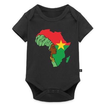 Burkina Faso Drapeau Drapeau Afrique Patrimoine ethnique - Body à manches courtes Premium Bébé - noir - Devant