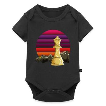 Échecs Échecs Échecs Checkmate Pièces d’échecs Roi - Body à manches courtes Premium Bébé - noir - Devant