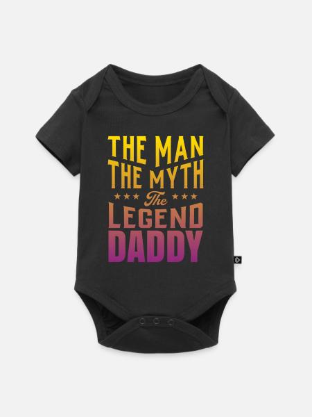 Vatertag - Premium kortærmet baby-body - sort