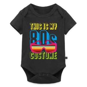 Costume Party Eighties Motto Retro 80s - Baby Premium short-sleeve bodysuit - black - Front