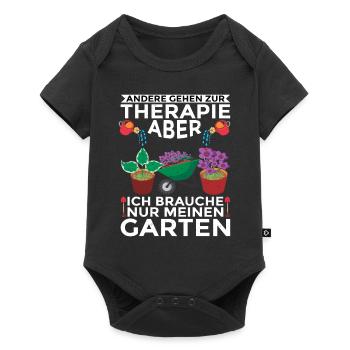 Andere Gehen Zur Therapie Ich Brauche Nur Einen - Baby Premium Kurzarmbody - Schwarz - Vorne