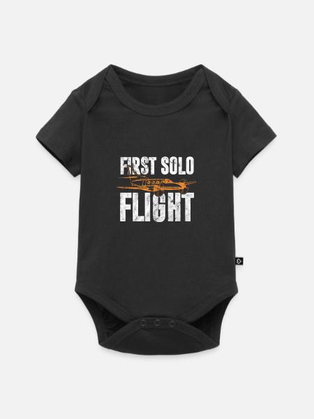 Pilot - Baby Premium Kurzarmbody - Schwarz