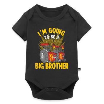 Big Brother Race Tractor Going To Be A Big Brother - Baby Premium short-sleeve bodysuit - black - Front
