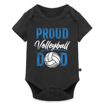 Volleyball Player Team Dad Father - Baby Premium short-sleeve bodysuit - black - Front