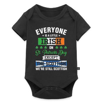IRLANDAIS le jour de la Saint-Patrick sauf les Écossais - Body à manches courtes Premium Bébé - noir - Devant