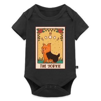 Carte de Tarot - Occult Dog Yorkie - Body à manches courtes Premium Bébé - noir - Devant