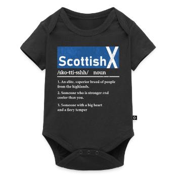 Schottisch, Schottisches Erbe, Schottland - Baby Premium Kurzarmbody - Schwarz - Vorne