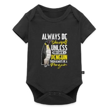 Penguin - Baby Premium short-sleeve bodysuit - black - Front